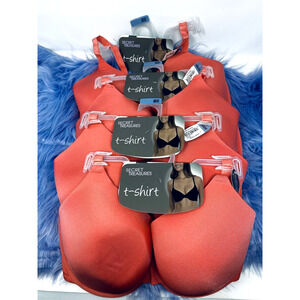WHOLESALE LOT OF 4 Secret Treasures Coral T Shirt Bra Padded Underwire 42DD